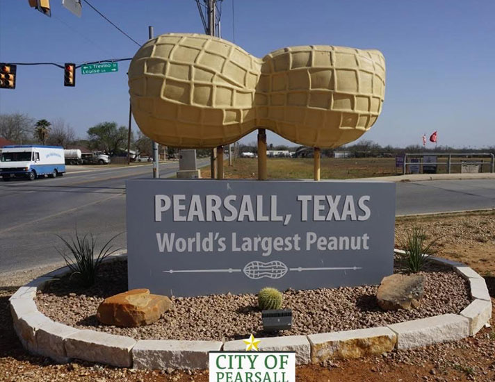 World's largest peanut in Pearsall, TX